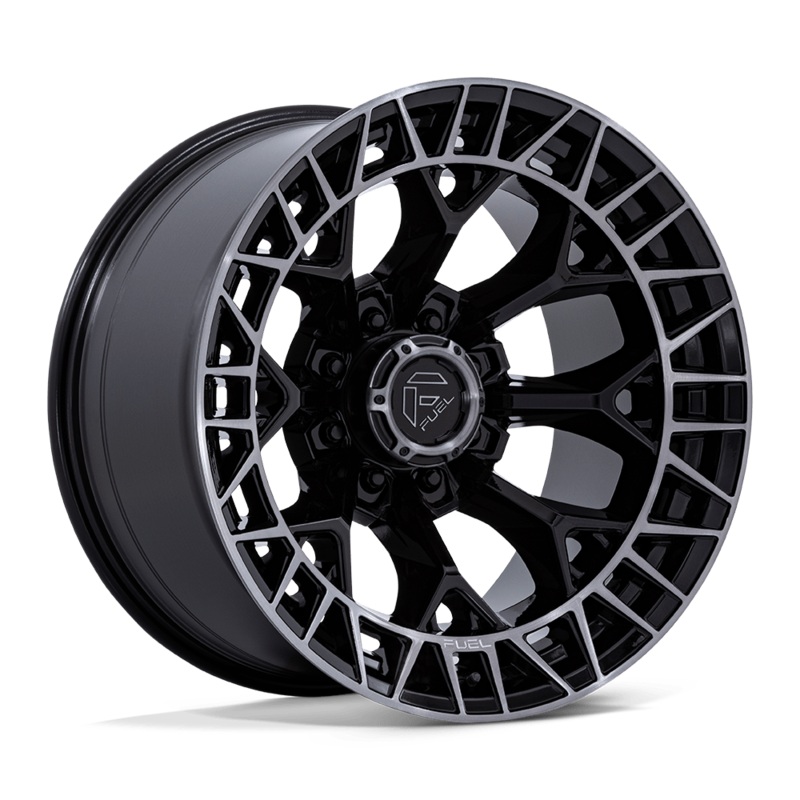 Fuel Wheels FC873 Charger 22″ 8×165.1 Gloss Black Brushed Face Dark Tint