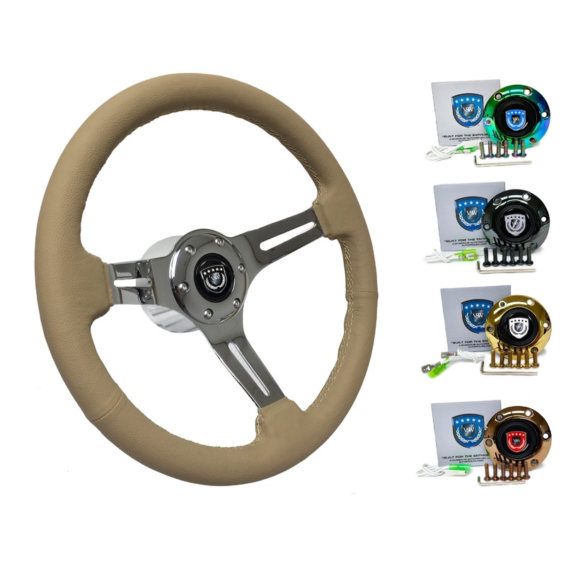 1993-06 Nissan Altima Steering Wheel Kit | Tan Leather | ST3012TAN