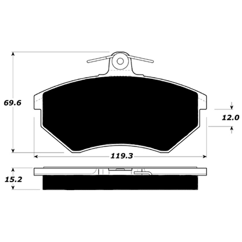 Porterfield Brake Pads for 1994 VOLKSWAGEN JETTA III GLi 4 Cyl R/DIsc