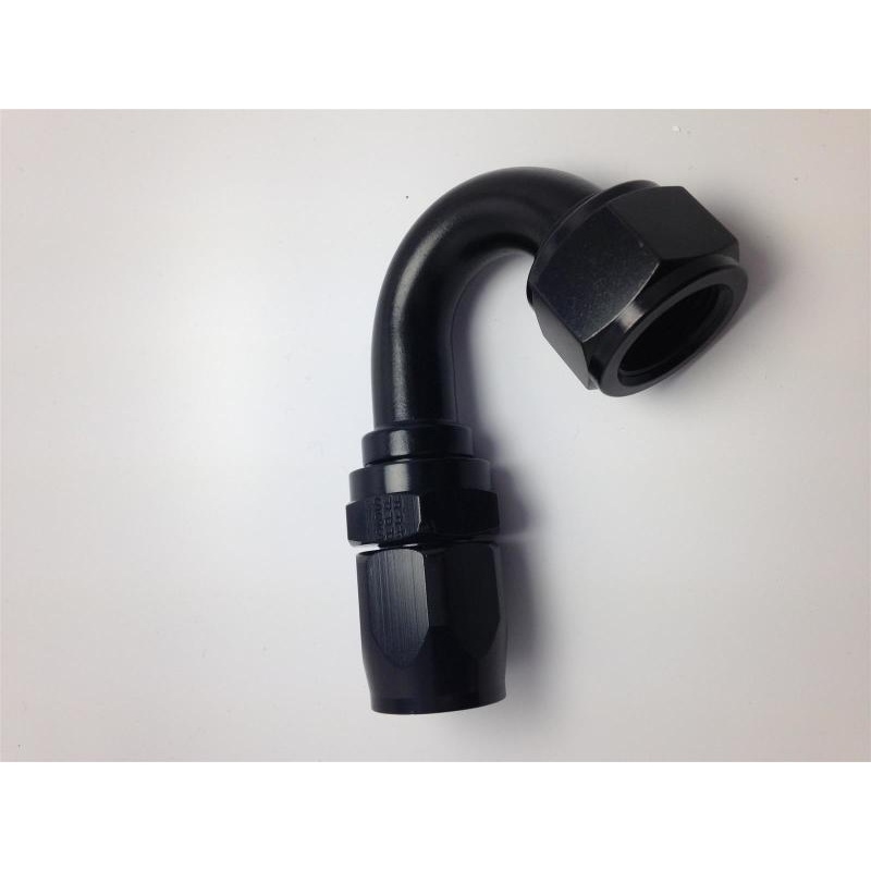 Fragola -6AN Nut x -8AN Hose 150 Degree Expanding Hose End – Black