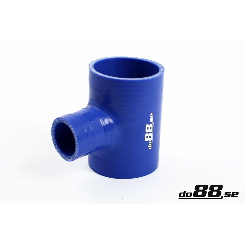 Silicone Hose Blue T 2,5” + 1,5” (63+38mm)