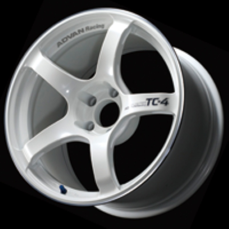 Advan TC4 15×5.5 +45 4-100 Racing White Metallic & Ring Wheel