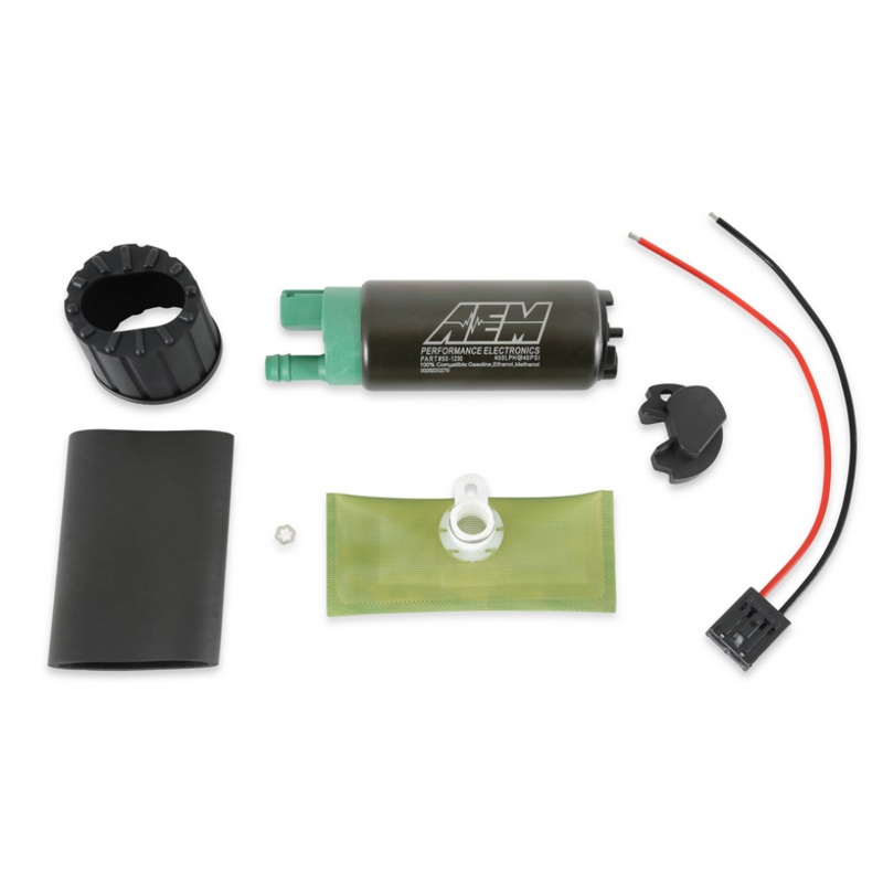 AEM 400LPH E85-Compatible Fuel Pump Kit – Double Barb