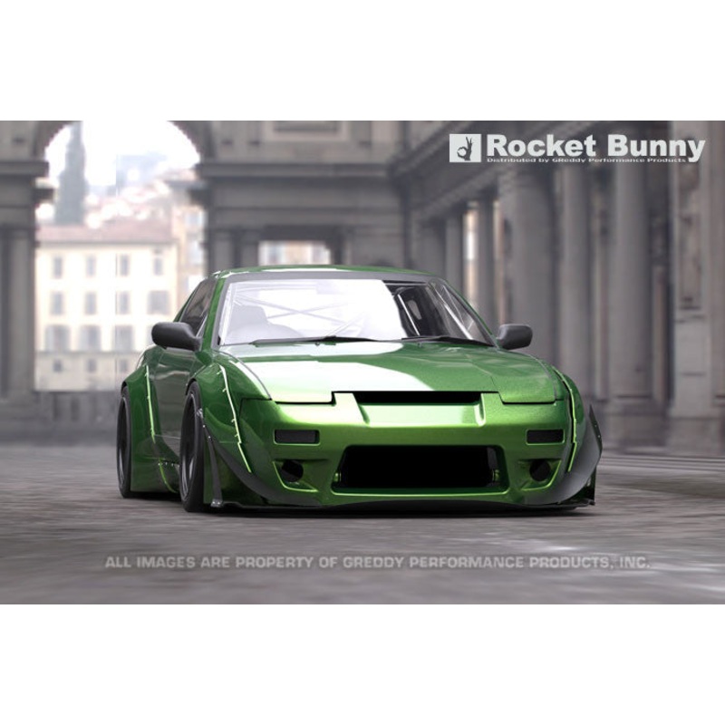 GReddy V2 Rocket Bunny Aero Side Skirts Only | 1989-1993 Nissan 240SX (17020385)