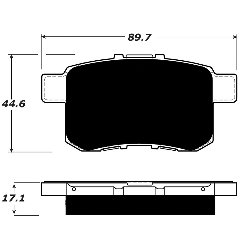 Porterfield Brake Pads for 2017 HONDA ACCORD Coupe LX-S