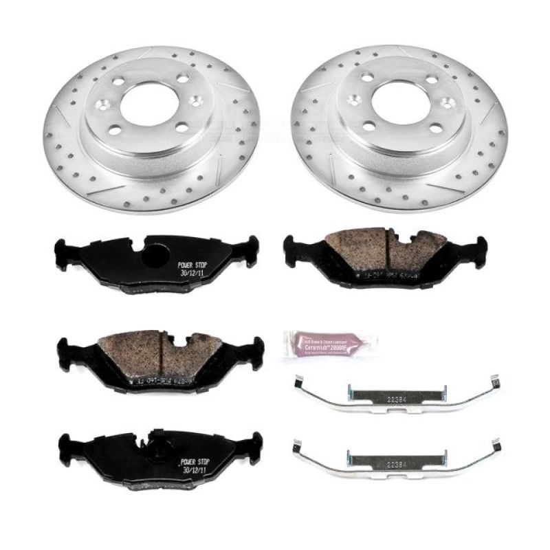PowerStop Power Stop 88-93 Saab 900 Rear Z23 Evolution Sport Brake Kit