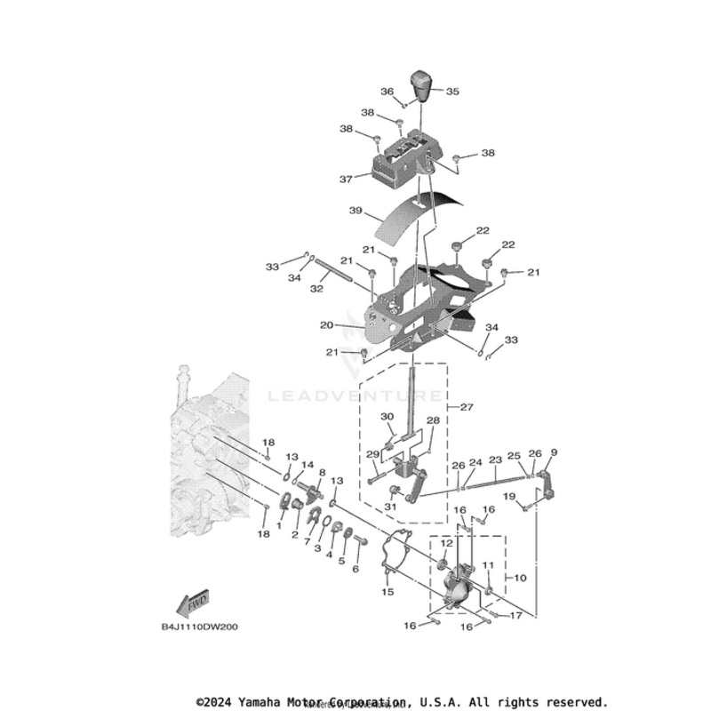 Shift Bracket Support by Yamaha