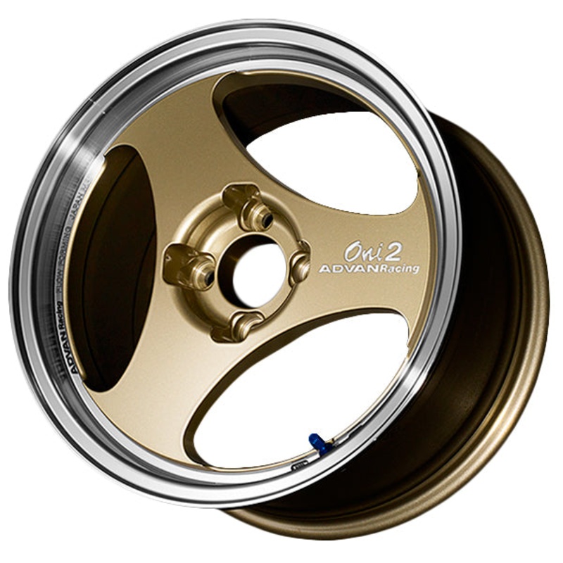 Advan Oni2 Wheel – 15×5.5 +45 | 4×100 | Machining & Champagne Gold