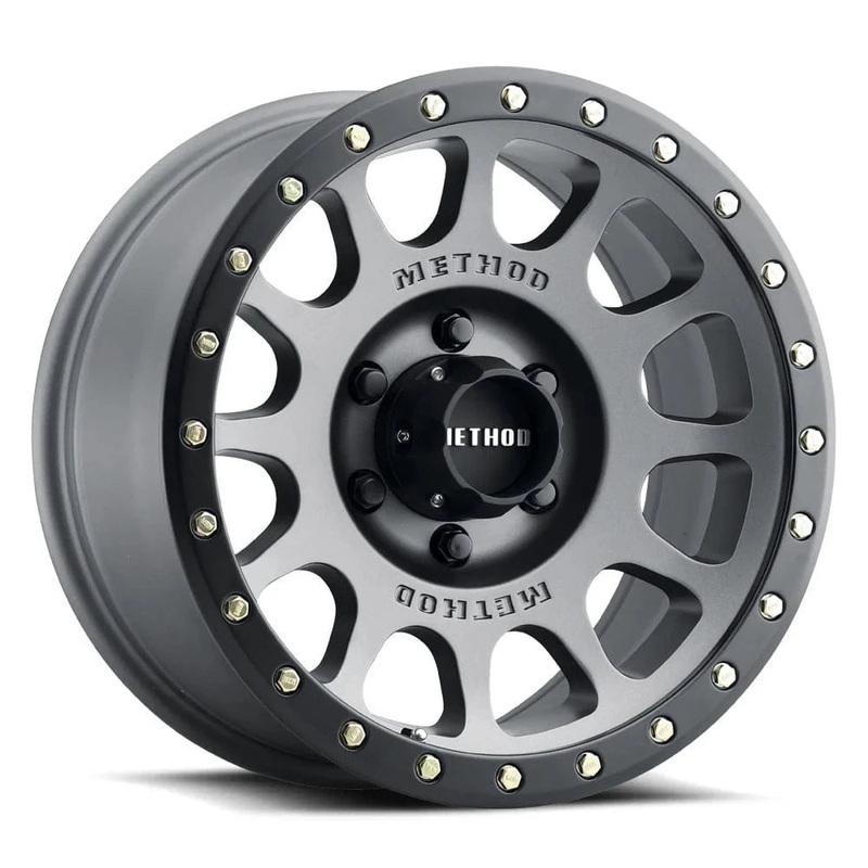 Method Race Wheels MR305 16″ 6×139.7 Titanium w/ Matte Black Lip
