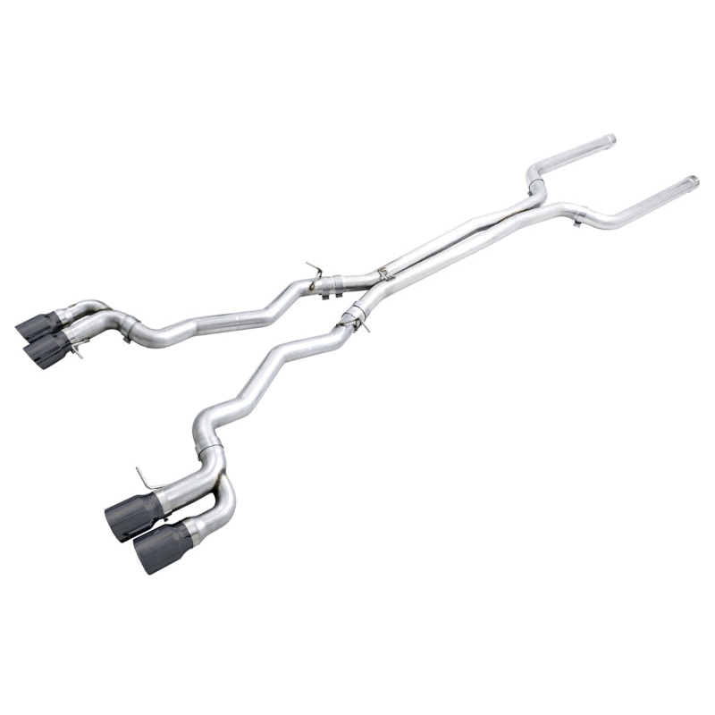 AWE Tuning 18-19 BMW M5 (F90) 4.4T AWD Cat-back Exhaust – Track Edition (Diamond Black Tips)