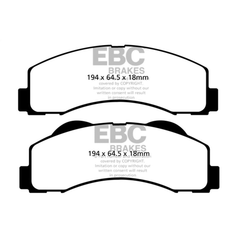 EBC 15+ Ford Expedition 3.5 Twin Turbo 2WD Yellowstuff Front Brake Pads
