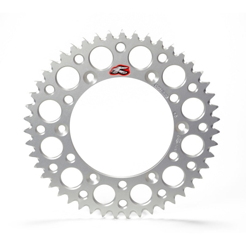 Renthal 92-24 Honda CR125R/250R/500R/CRF250R/X/450R/RWE/RX Rr Grooved Sprocket – Sil 520-49P Teeth