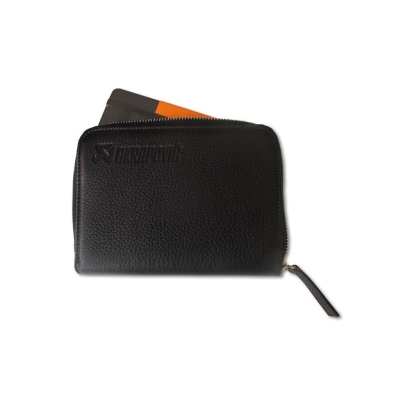 Akrapovic Leather Zip Notebook (M) black