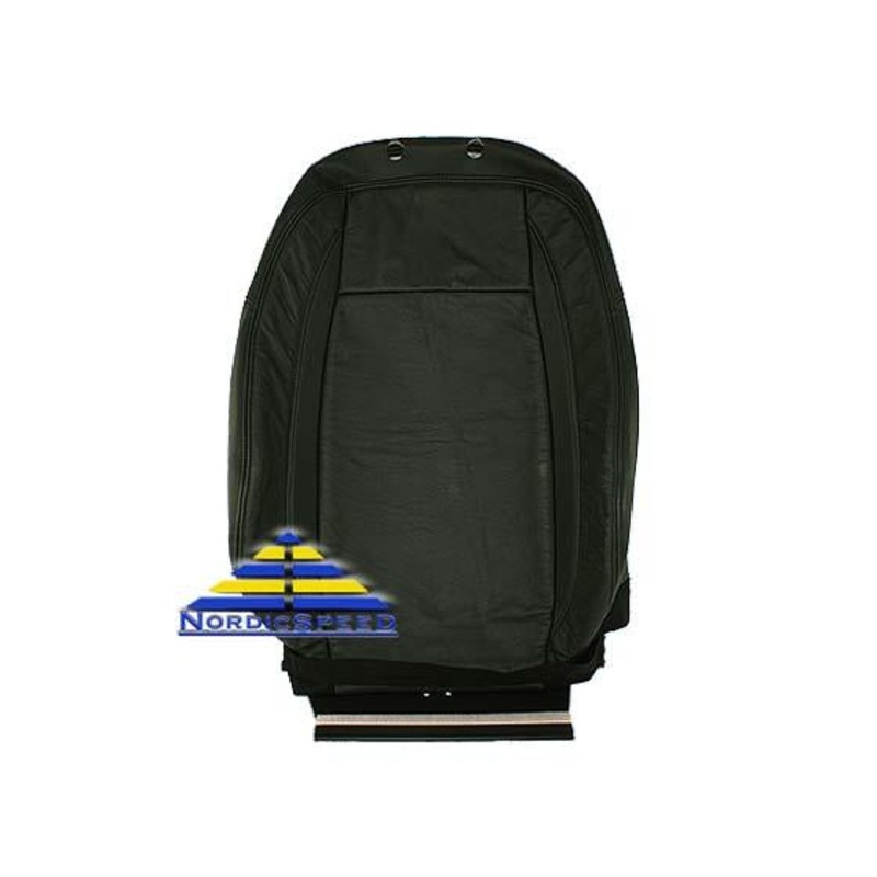 Leather Seat Cover B10 Black Front RH Passenger Side Backrest OEM SAAB