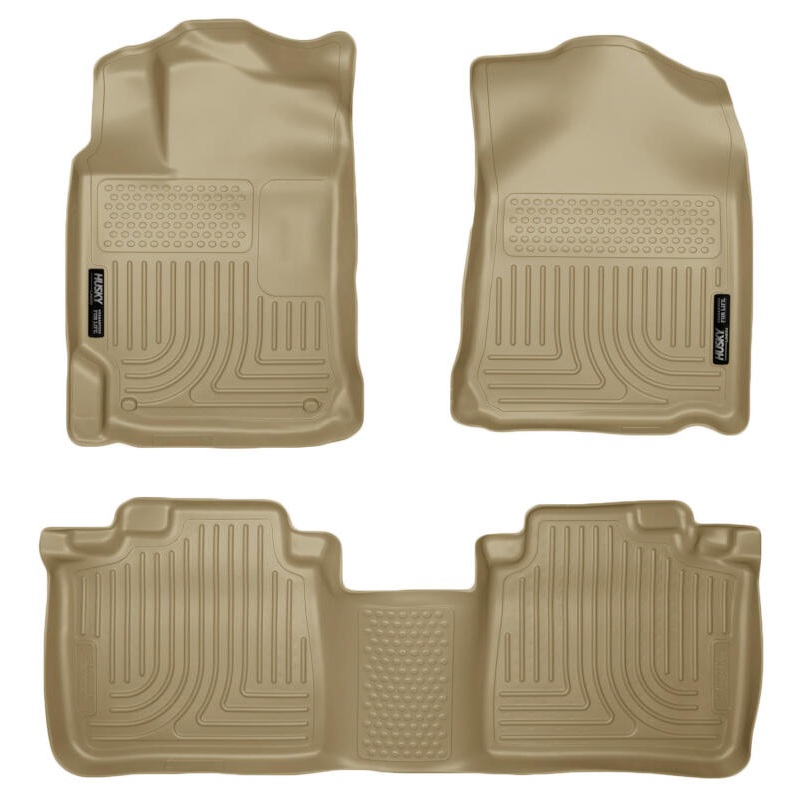 Husky Liners 10-13 Lexus RX350/RX450h WeatherBeater Tan Front & 2nd Seat Floor Liners