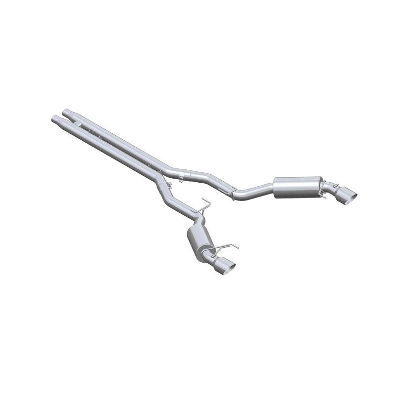 MBRP 15-17 Ford Mustang GT 5.0 3in Cat Back Dual Split Rear Race Version 4.5in Tips – Aluminized