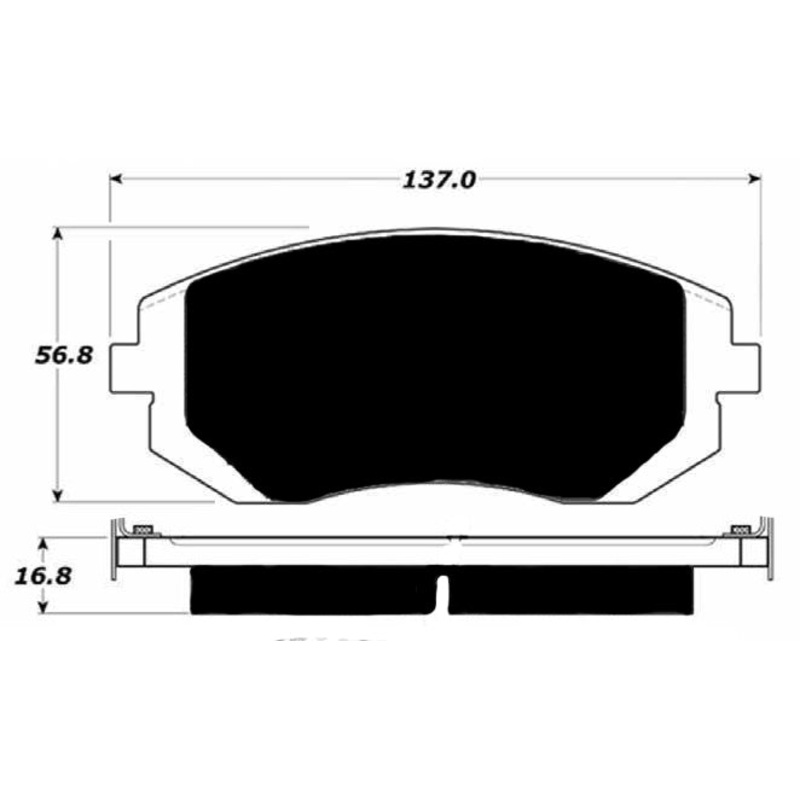 Porterfield Brake Pads for 2004 SUBARU LEGACY SEDAN L