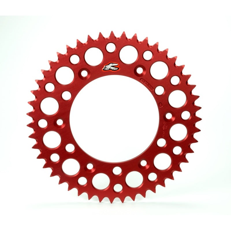 Renthal 96-17 Honda CRF 230F/ CR250R/ CRF450R Rear Grooved Sprocket – Red 520-50P Teeth
