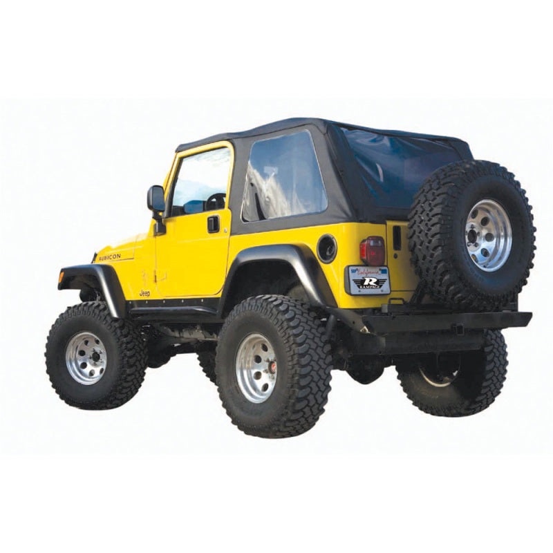 Rampage 1997-2006 Jeep Wrangler(TJ) Excludes LJ Unlimited Frameless Soft Top Kit – Black Diamond