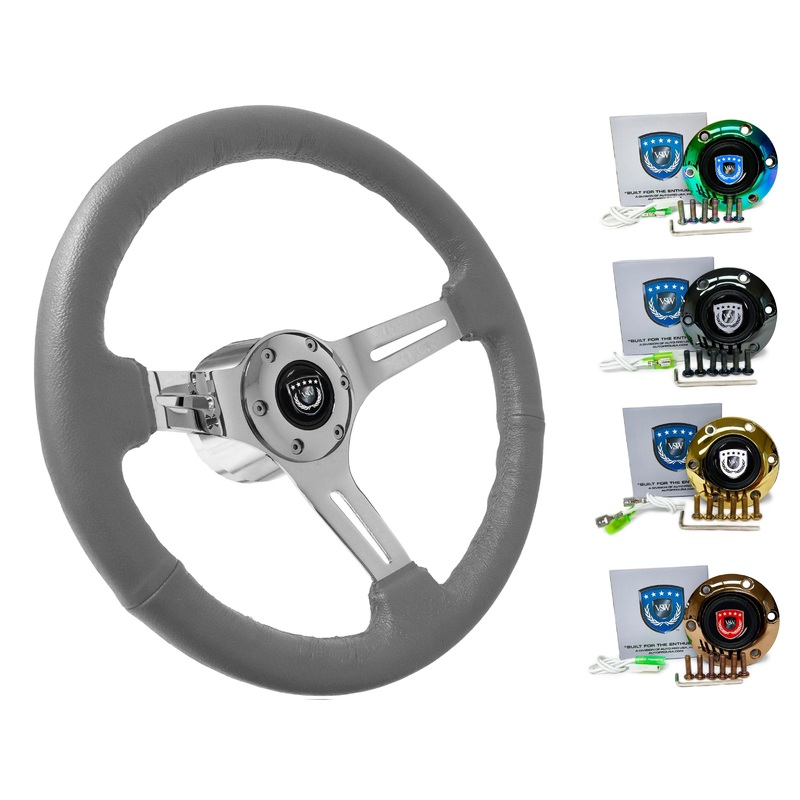 1983-90 BMW 318i Steering Wheel Kit | Grey Leather | ST3012GRY