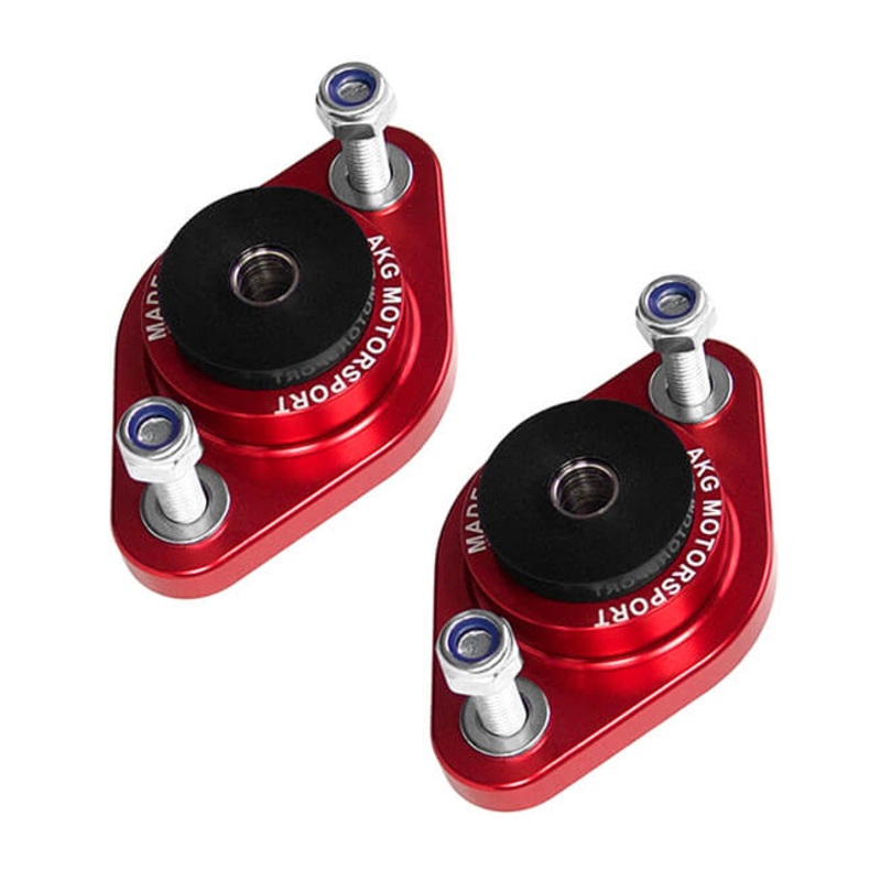 AKG Motorsport – BMW Rear Shock Mounts Aluminum, Poly 10mm  E30, E36, E46, Z3, Z4