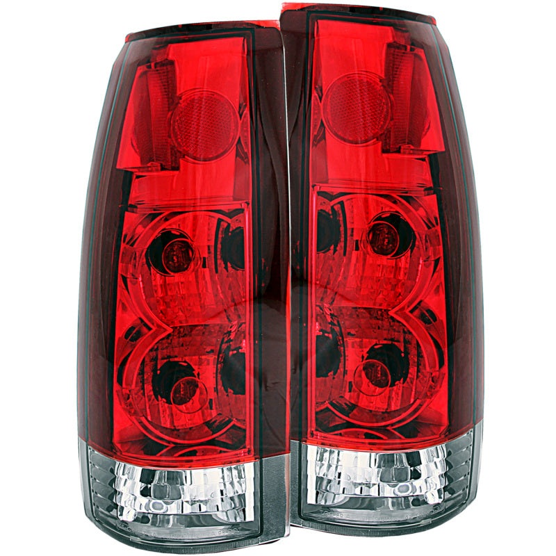 ANZO 1999-2000 Cadillac Escalade Taillights Red/Clear – New Gen