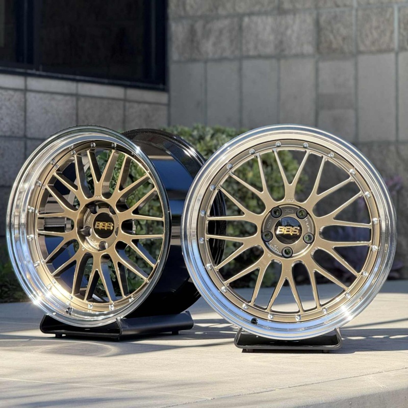 BBS LM 20×9.5 +8, 20×10.5 +15 5×112 Diamond Gold (SET)