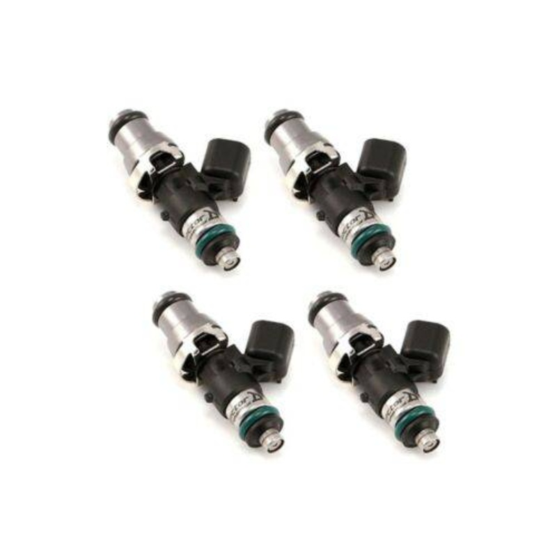 Injector Dynamics ID1700-XDS, for 2009-12 Genesis 2.0 Turbo. 14mm (grey) adapter. GTR lower spacer. Set of 4.