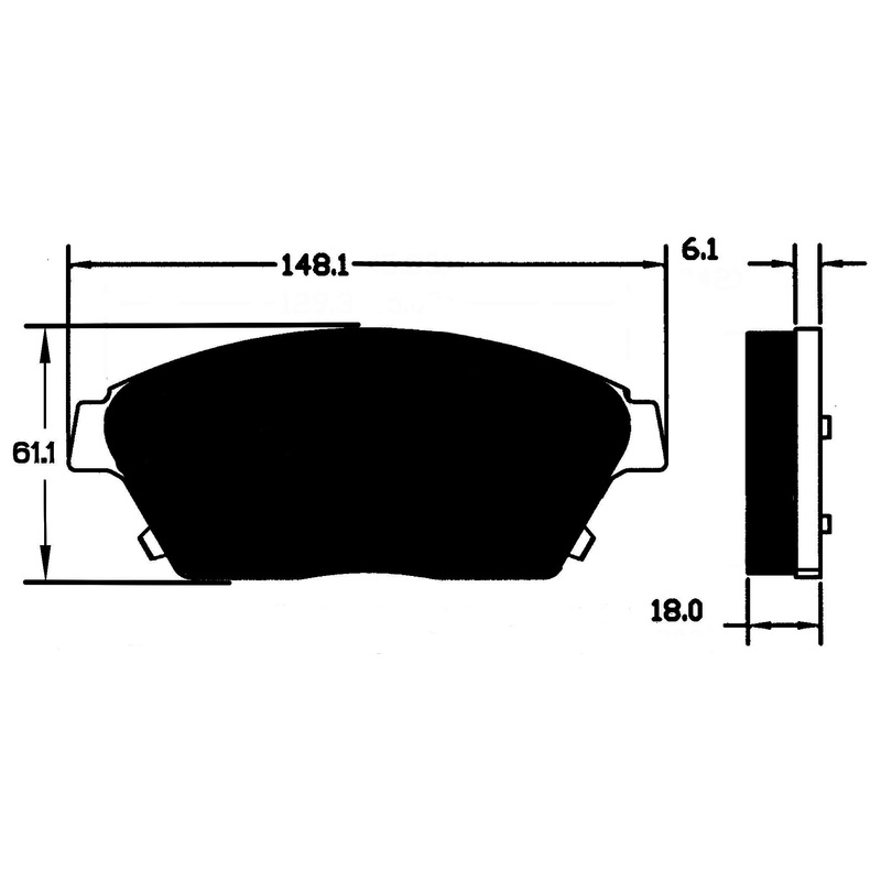Porterfield Brake Pads for 2017 CADILLAC ATS