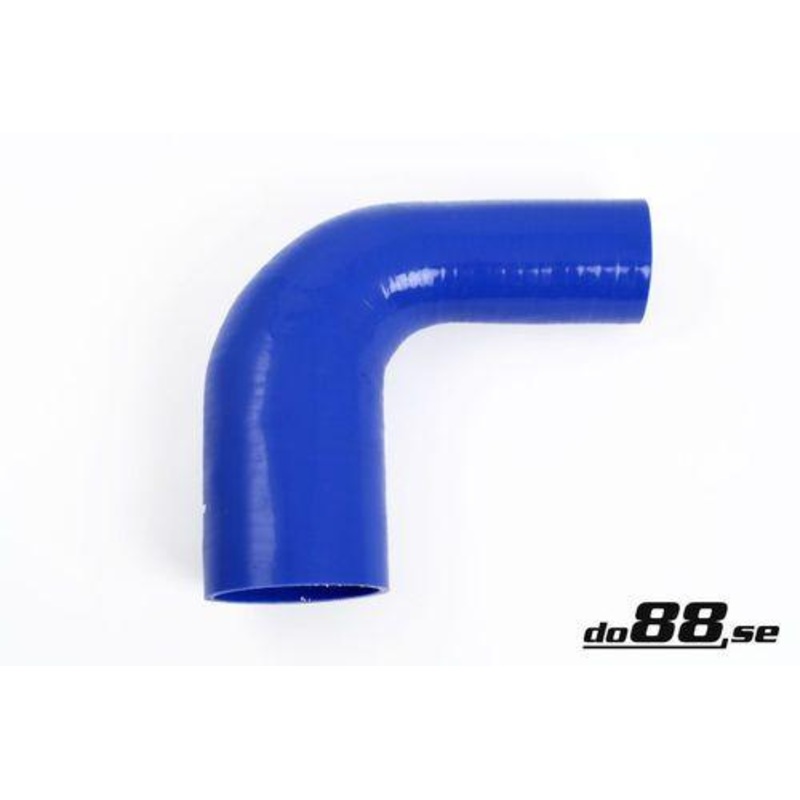 Silicone Hose Blue 90 degree 2,375 – 3,25” (60-83mm)