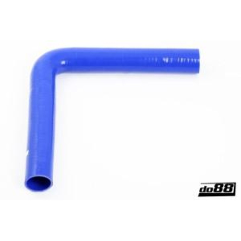 Silicone Hose Blue 90 degree long leg 1,625” (41mm)