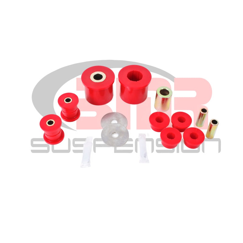 BMR 08-09 Pontiac G8 Rear Suspension Bushing Kit (BK004 BK005 BK006) – Black/Red