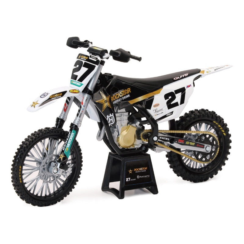 New Ray Toys Husqvarna Rockstar FC450 Team (Malcolm Stewart #27)/ Scale – 1:12