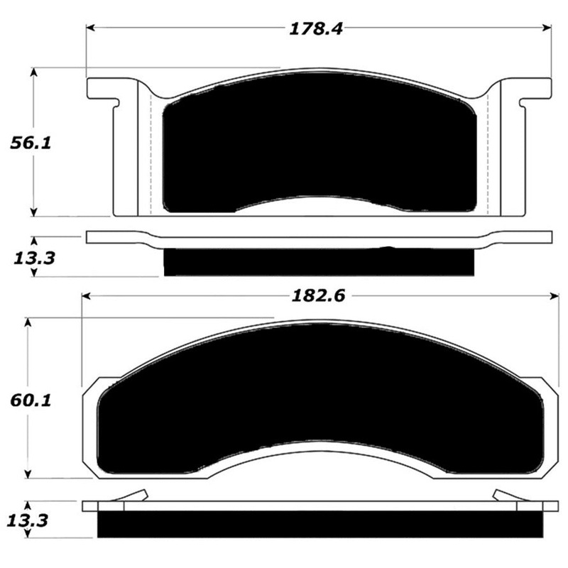 Porterfield Brake Pads for 1968 FORD MUSTANG V6 w/Front Discs