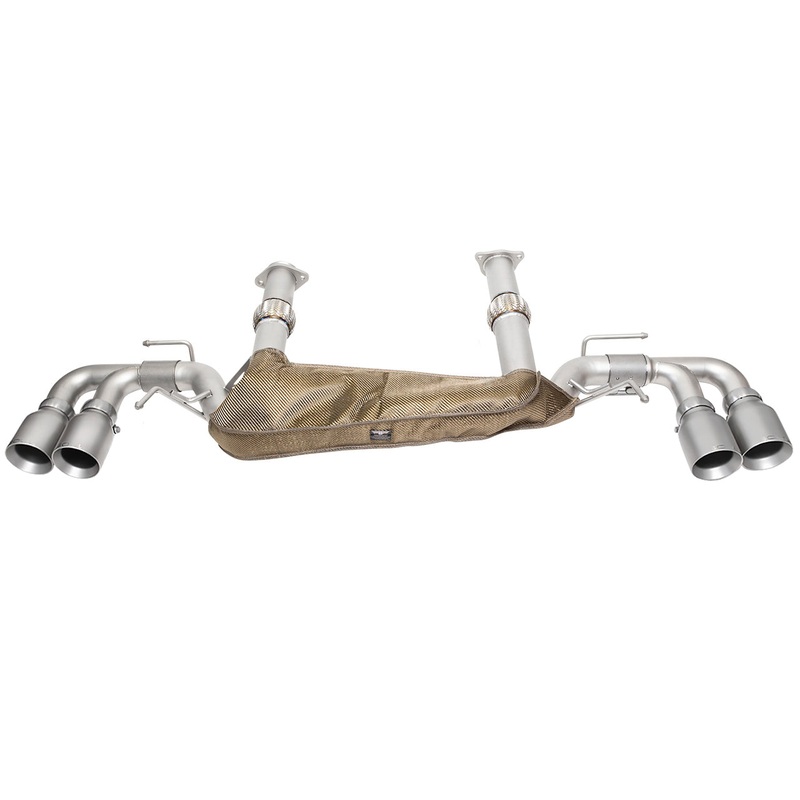 SOUL 20+ Chevrolet C8 Corvette Sport Exhaust Package – 4in Straight Cut Tips – Signature Satin