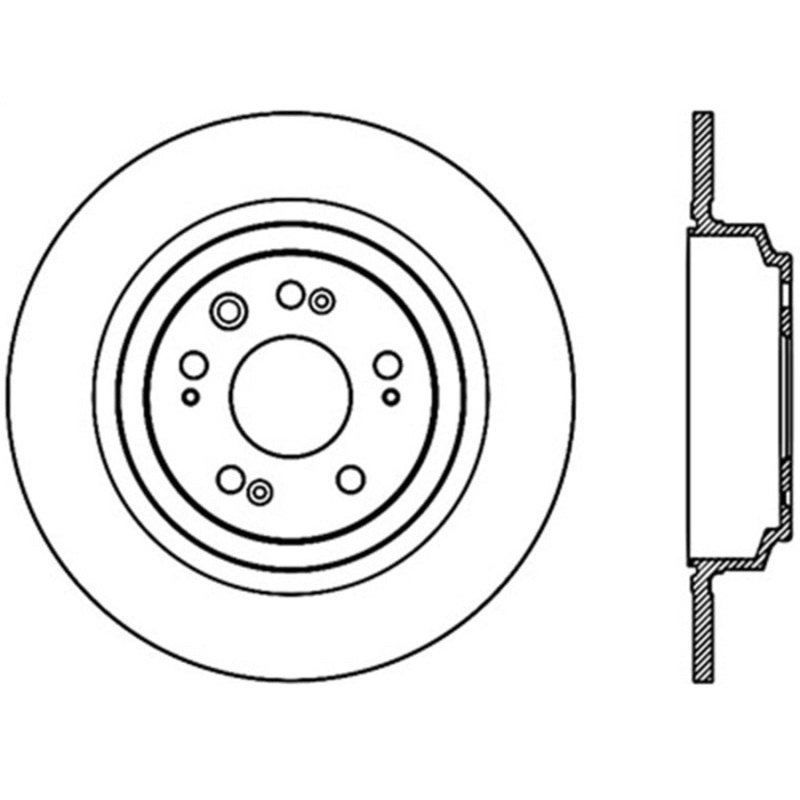 Stoptech 2009-2014 Acura TL Performance Cryo Rear Brake Rotor