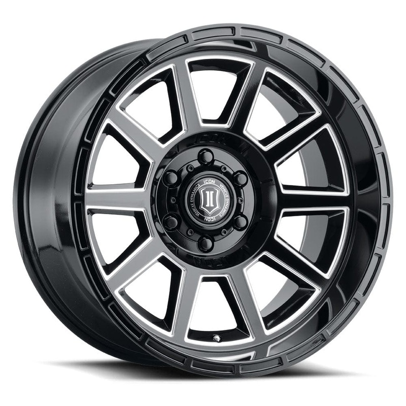 ICON Alloys Recoil 20″ 5×127 Gloss Black Milled Spokes
