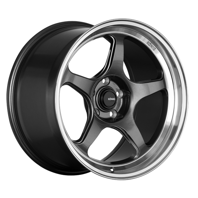 KONIG Hyperspec Wheel – 18×8.5A +32 | 5×120 | Anthracite Metallic w/ Machined Lip