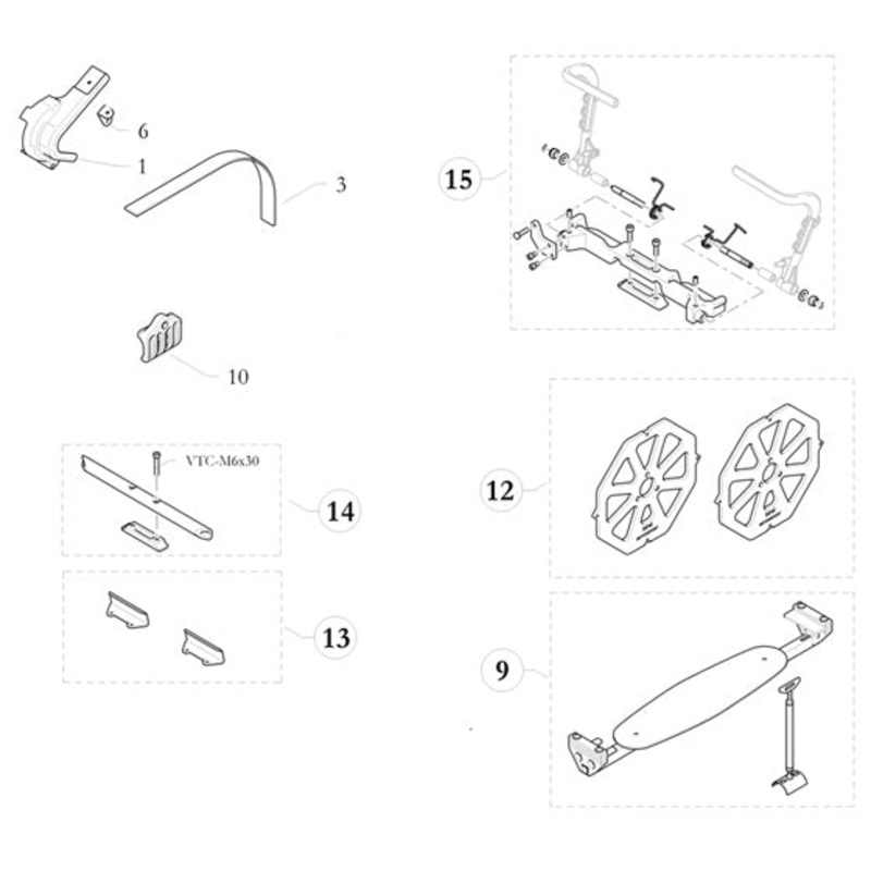 8. 6330.00.01 Birel Seat Mounting Tool Kit