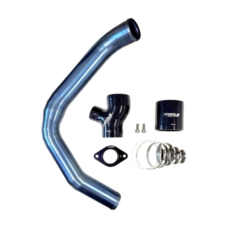 Torque Solution 12-21 Subaru WRX Top Mount Charge Pipe – Titanium Burnt Blue