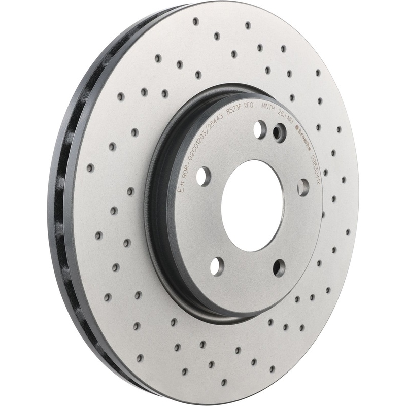 XTRA Drilled Front Disc Brake Rotor – 09.8304.1X