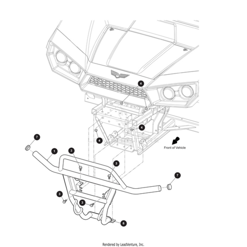 Brushguard Crossover Black Text-Weld (For Havoc Models Only) by Arctic Cat