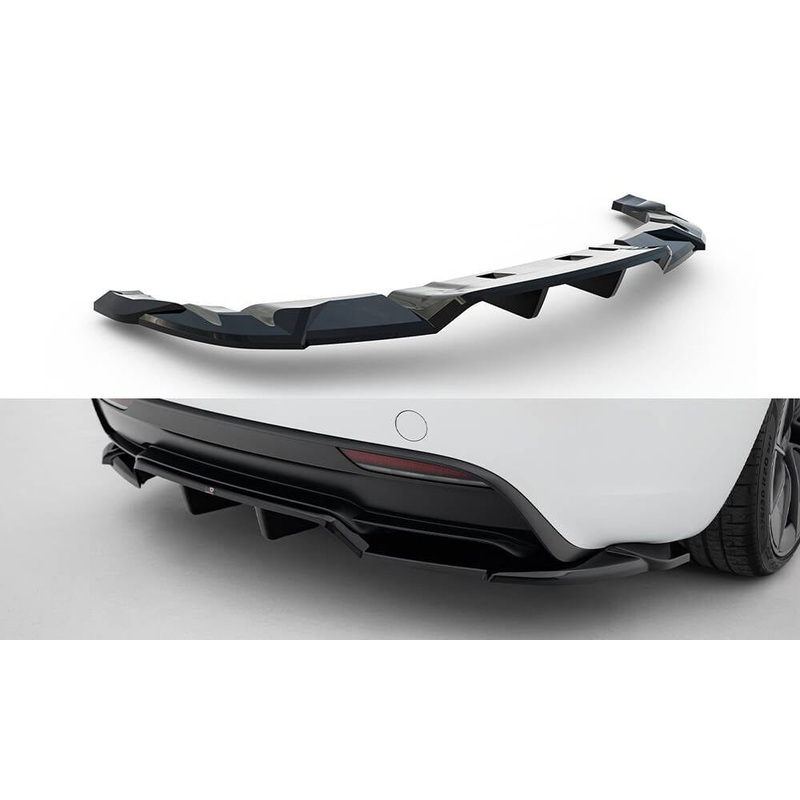 Maxton Design Rear Splitter (With Vertical Bars) V.2 – Tesla Model 3 Performance Mk1 Facelift