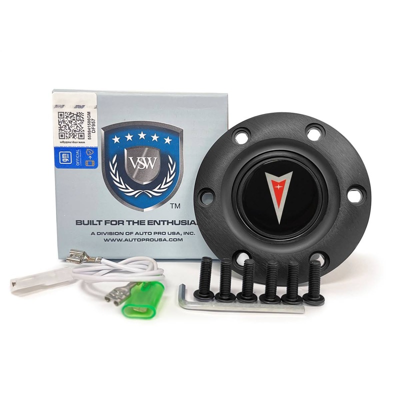 VSW S6 | Pontiac Red Arrow Emblem | Black Horn Button | STE1011BLK