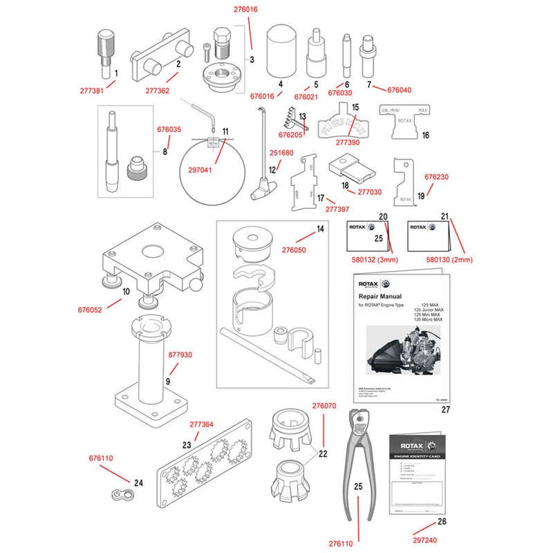 8. 676035 Rotax Insertion Tool for Circlip