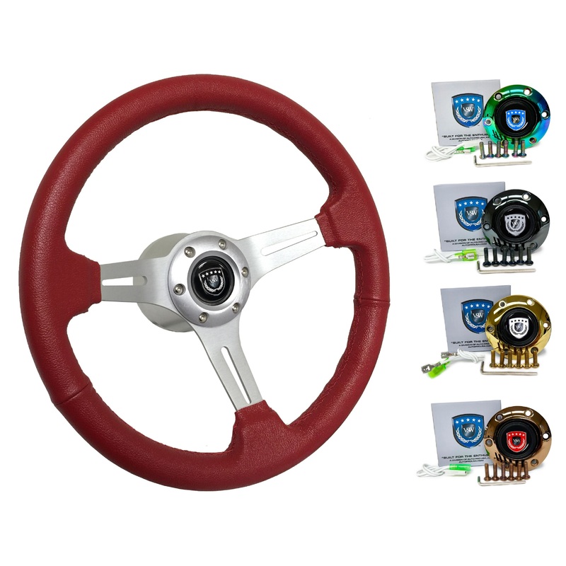 1987 BMW 6 Series Steering Wheel Kit | Red Leather | ST3014RED