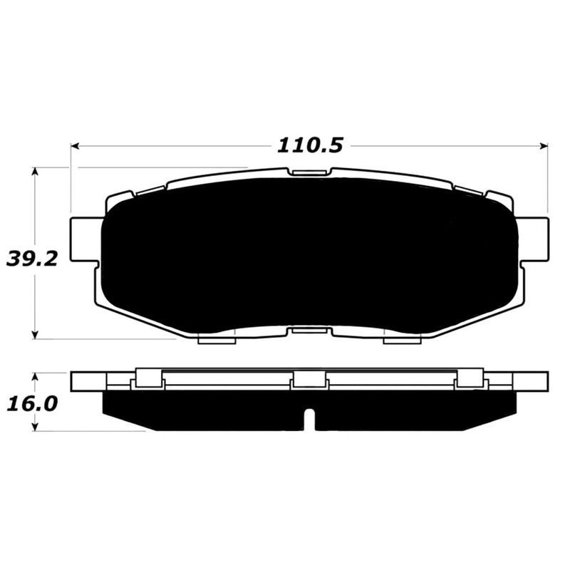 Porterfield Brake Pads for 2007 SUBARU B9 TRIBECA