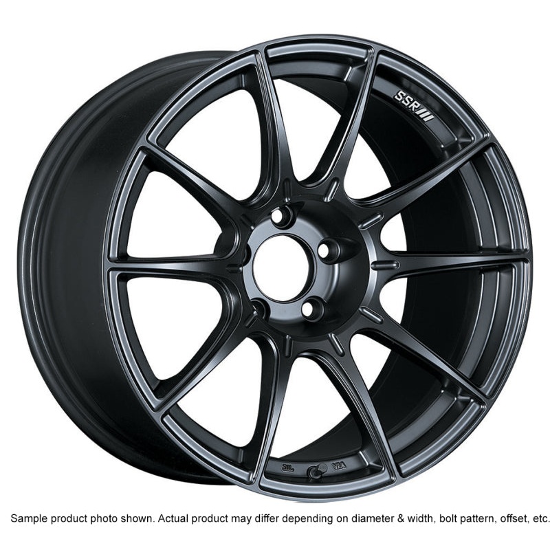 SSR GTX01 18×9.5 5×114.3 22mm Offset Flat Black Wheel Evo 8 9 X / G35 / 350z / 370z