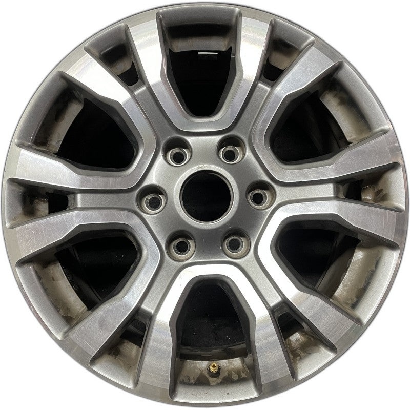 18″ RANGER 19 18×8 aluminum 6 spoke machined face with pockets center in gray U spoke Original OEM Wheel Rim