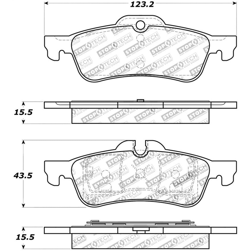 StopTech Performance 02-06 Mini Rear Brake Pads